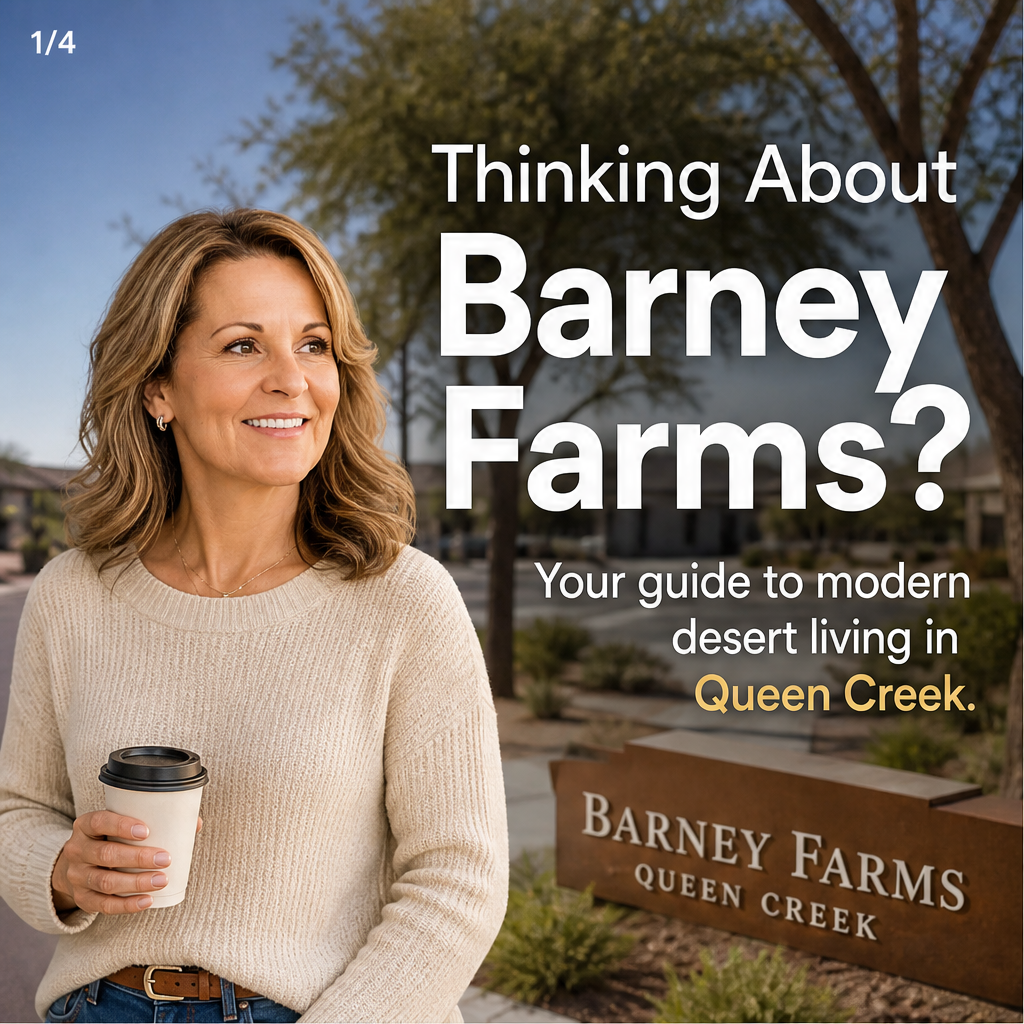 Barney Farms, Queen Creek: modern desert living with resort amenities, top schools & new construction. Reach out today for local insight and a personalized home search! Let’s make it happen.